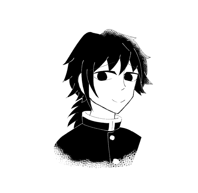落描き　冨岡義勇