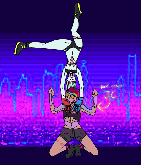 cyberpunk OC jenny corven