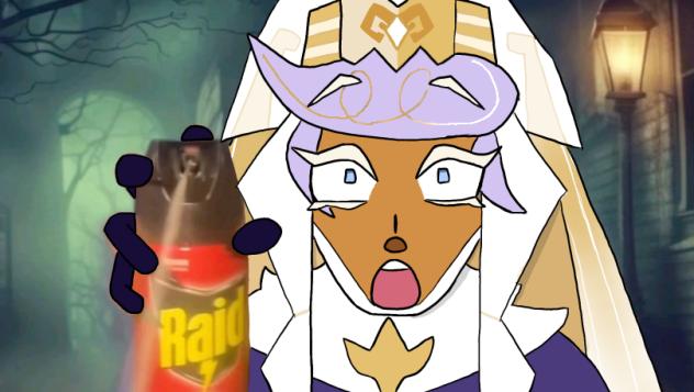 pastry cookie sprays you with raid