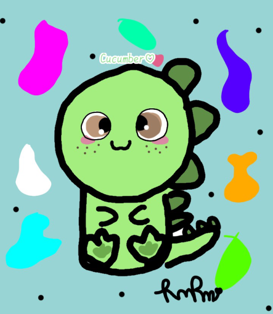 Cucumber the dino💚🐾