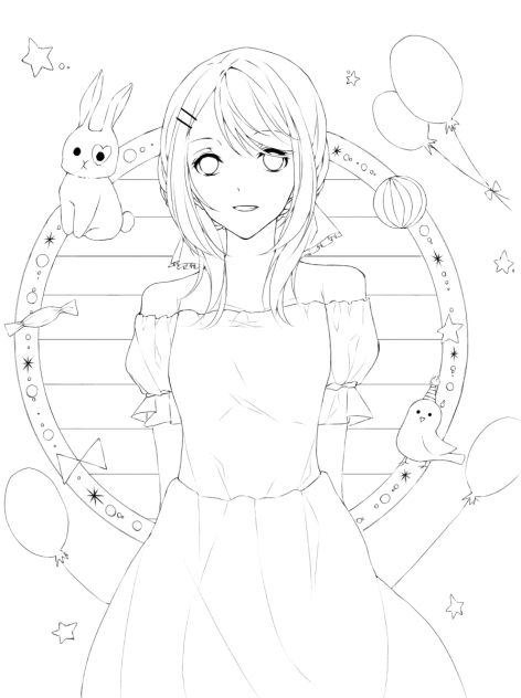 無題🐾線画