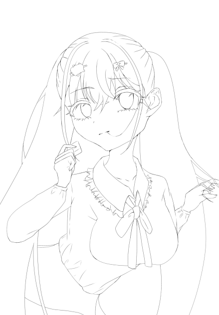 線画【ひつじ（ちゃん）】