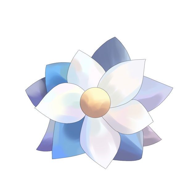 Pastel coloured flower 🌸