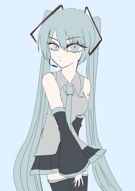 HatsuneMiku描いてみた‼︎