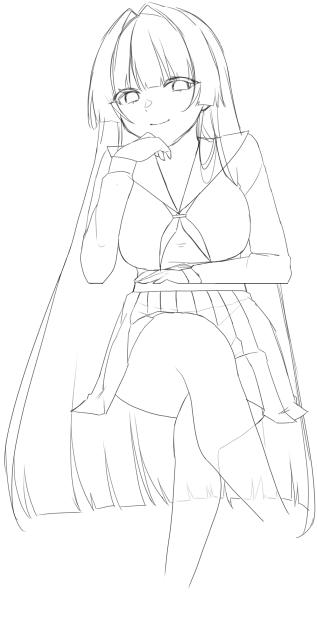 リク線画