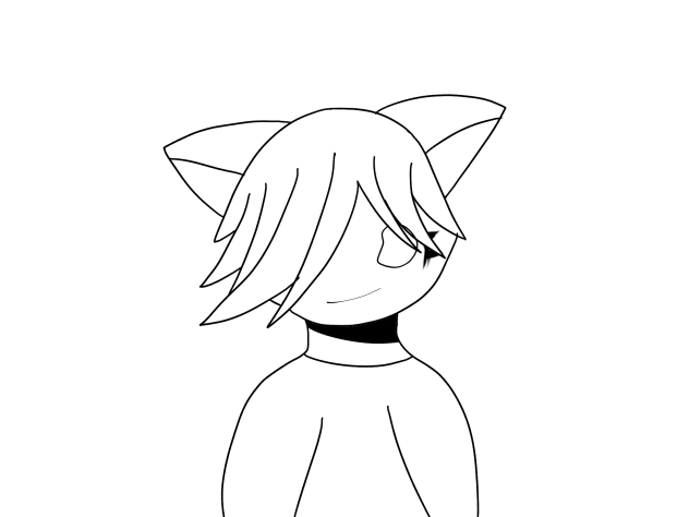 Neko coloring page