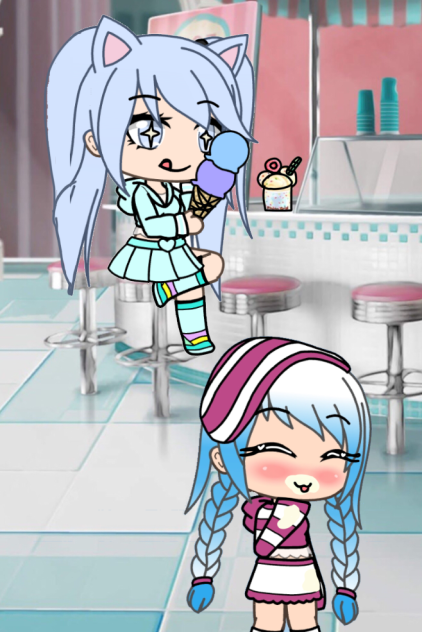 Gacha me at the ice cream store