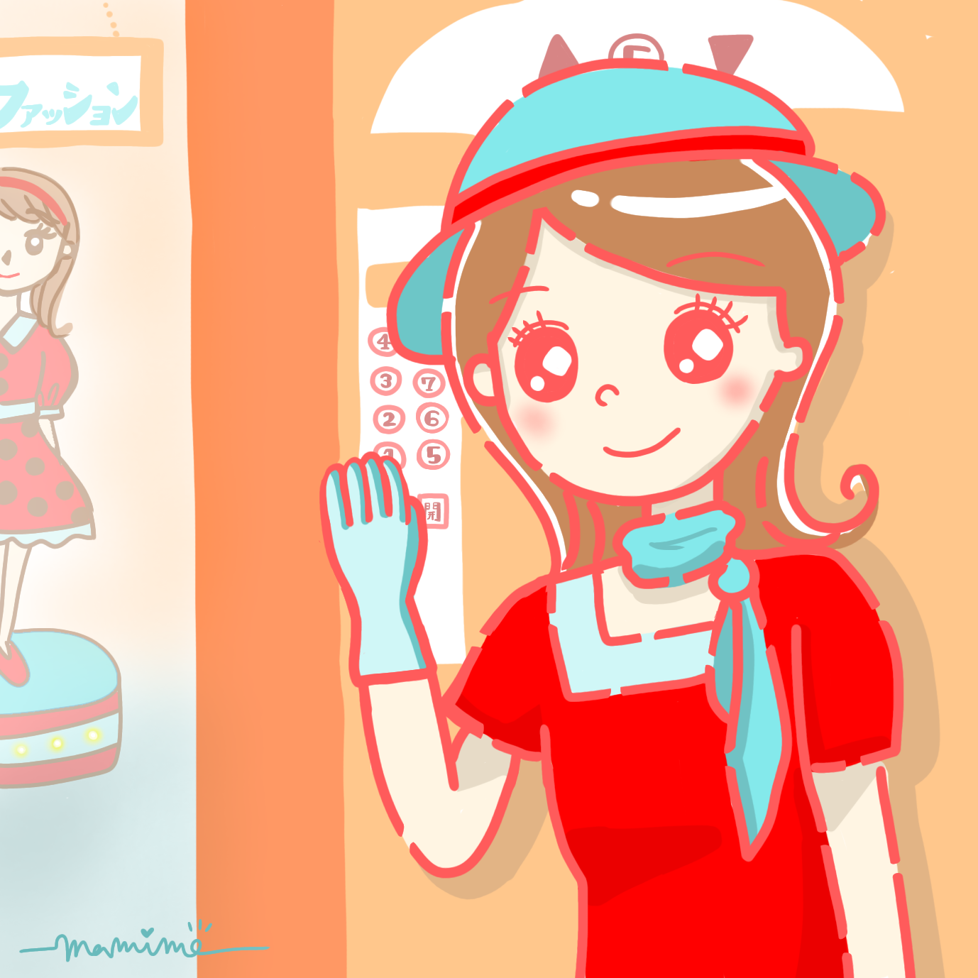 エレベーターガール エレベーターガール - ibisPaint