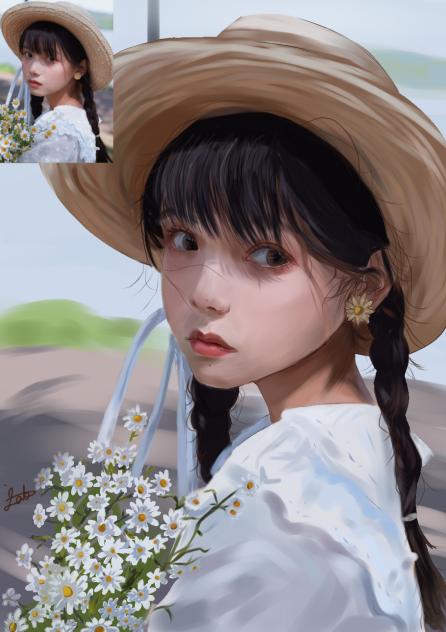 Summer look ☀️👒 - ibisPaint