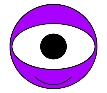 一つ目のおばけ(モンスター)を描きました