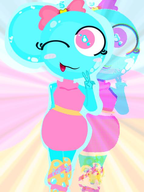 poppy but in laso art [and add non also]