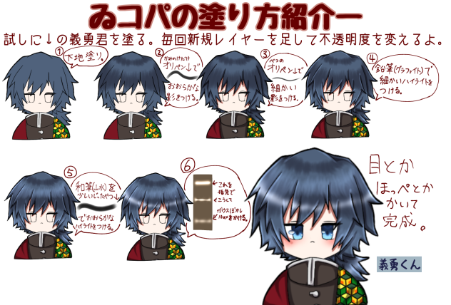 ゐコパの塗り方紹介！
