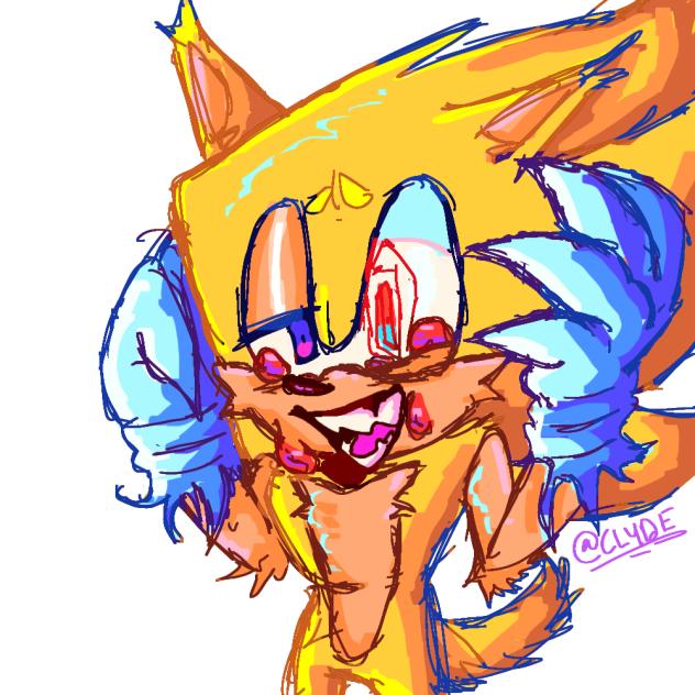 fleetway super sonic doodle