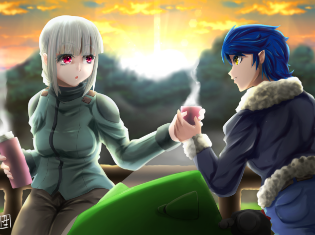メイドさんとツーリング