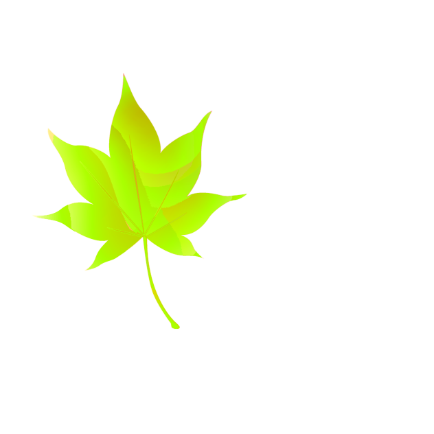 Blooming leaf
