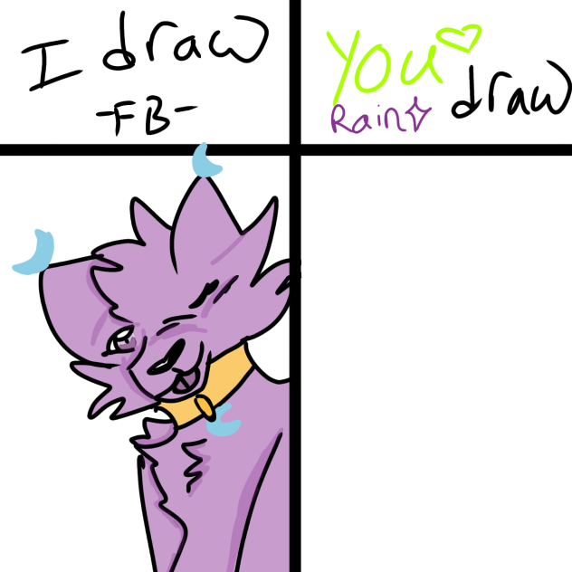 i draw you draw with rain