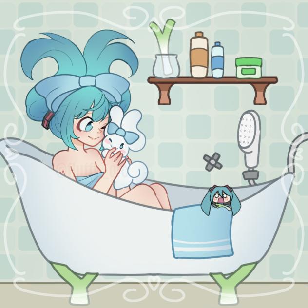 Cinnamiku's Bath