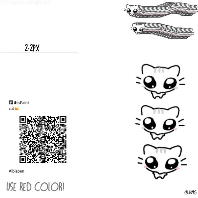 cat brush stamp😸