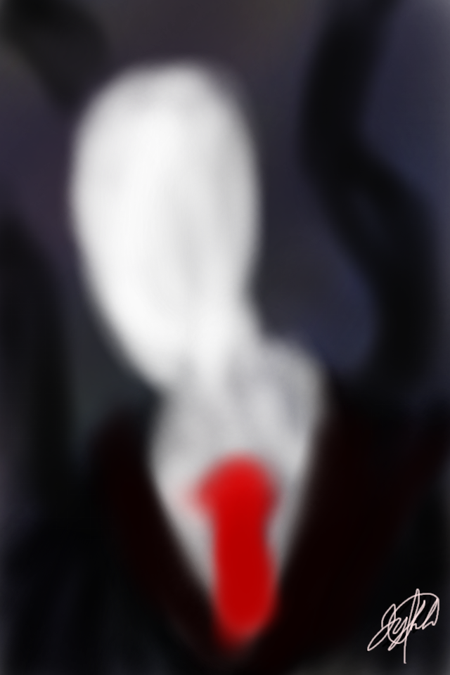 Slender Man from CreepyPasta - ibisPaint