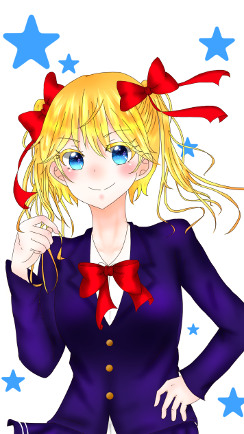 金髪蒼眼少女