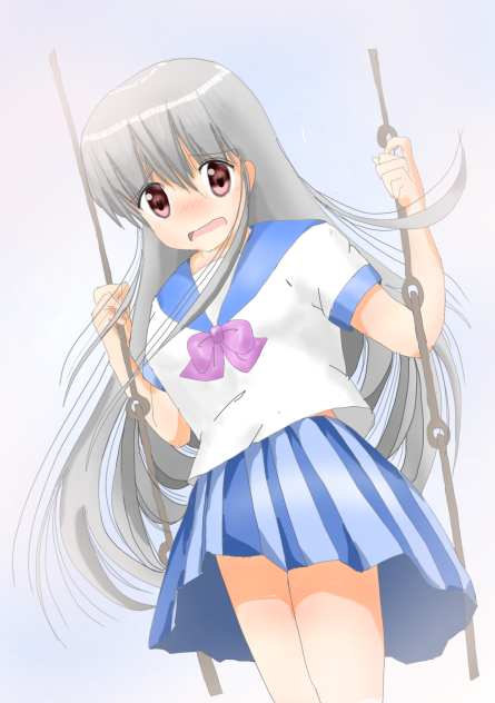 見えちゃうよー