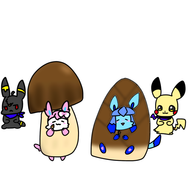 きのこたけのこ塗った