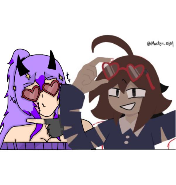 2 friends hangin!! 💜