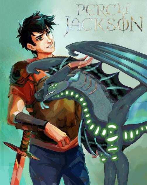 Percy Jackson as a Dragon
