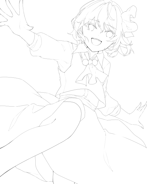 ルーミア(線画)