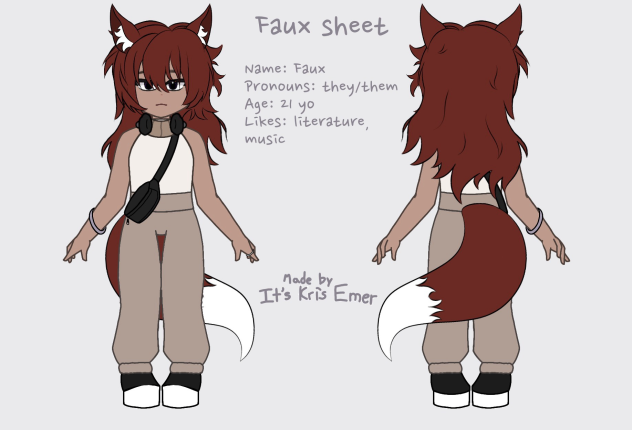 Adoptable Faux ref sheet