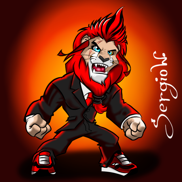 Mascote Leão de esparta