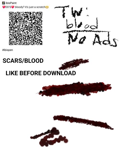 scars and blood brush no ads