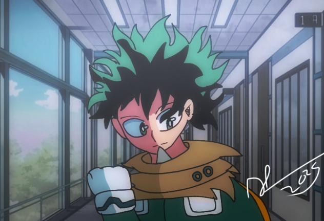 izuku midoriya drawing