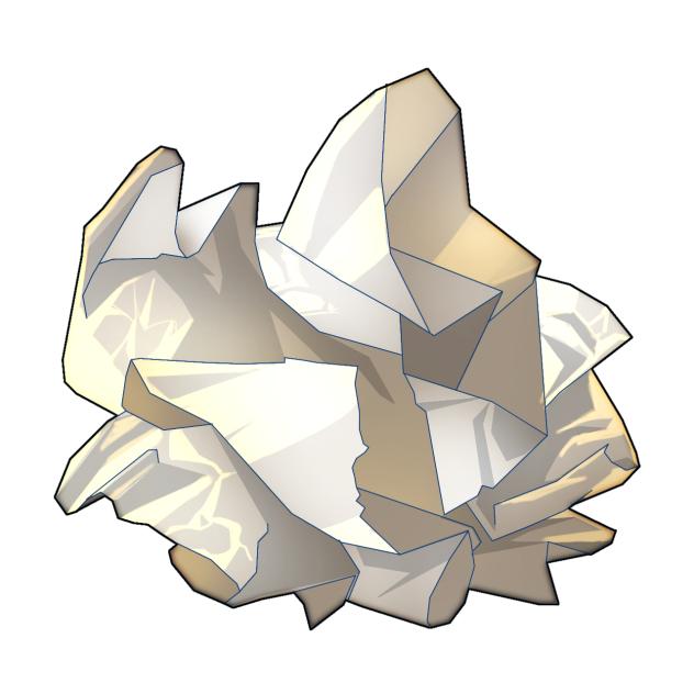 crumpled paper