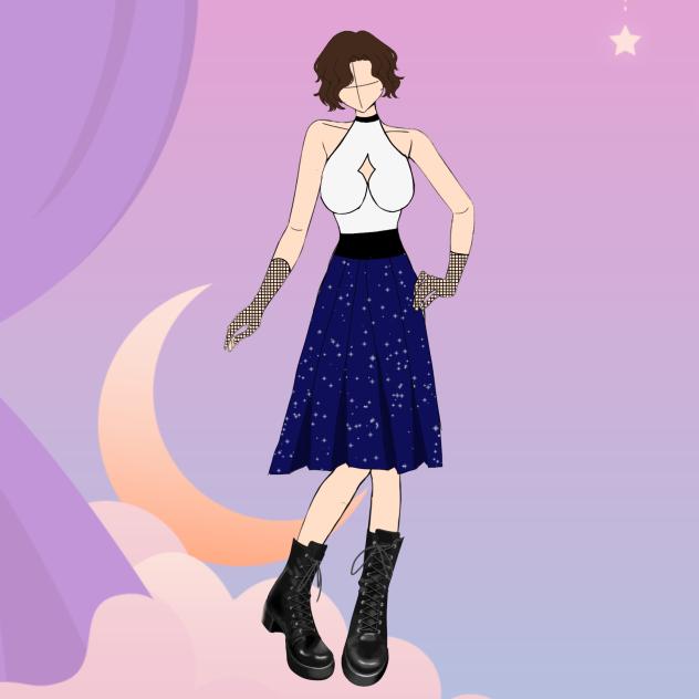 PLEETED SKIRT