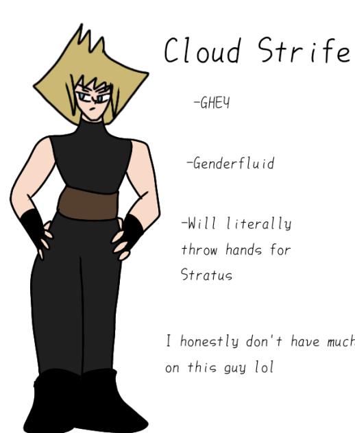 Cloud Strife headcannon