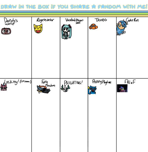 How many of these fandoms are you in