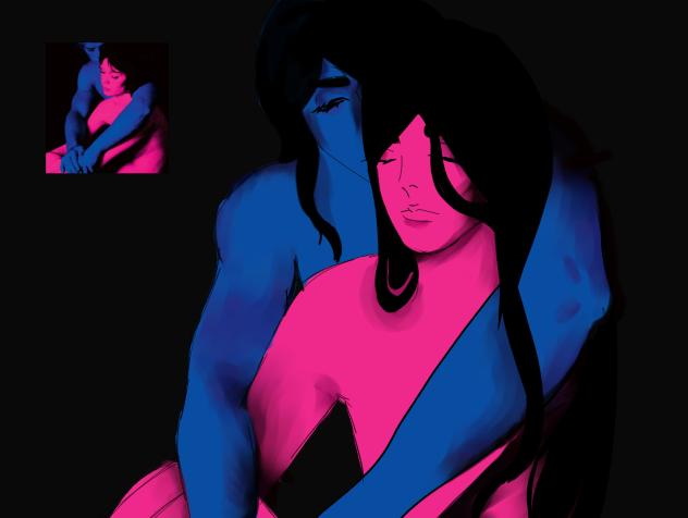 drew my OC in TV girl cover