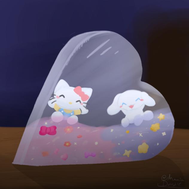 Cinna and Kitty! 🎀💖🐩🐈