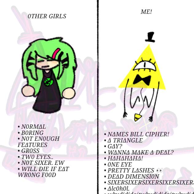 ''other girls vs. me =3''