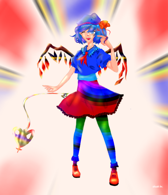 flandre scarlet redraw with poetry