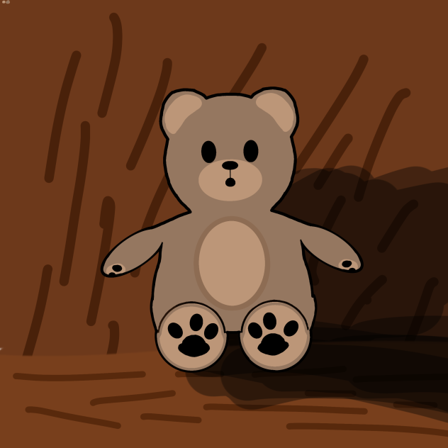 the scared teddy bear