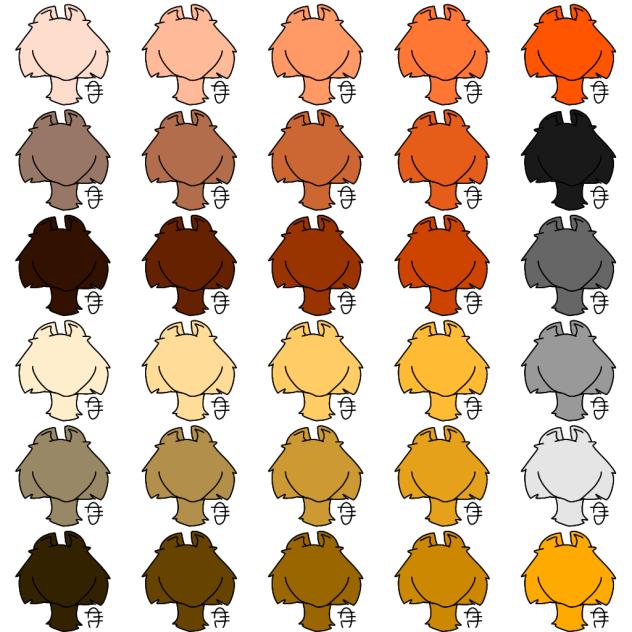 30 color furs