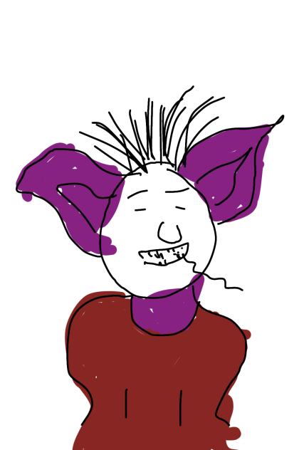 my aunt tried to draw smth