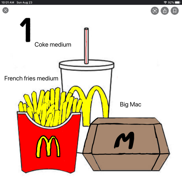 McDonald’s order #1