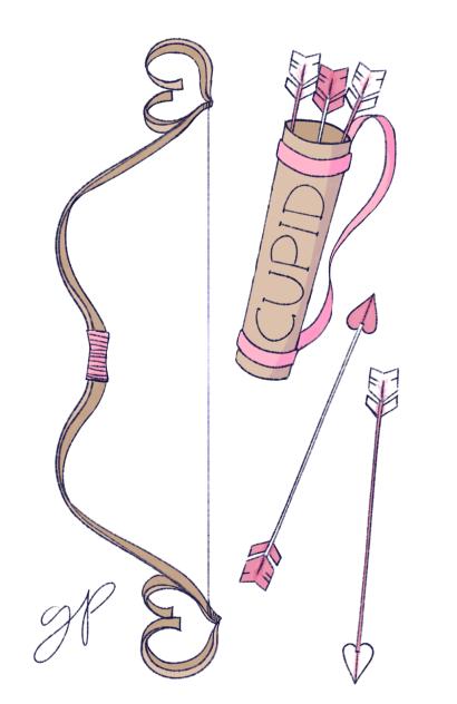 Cupids bow colored