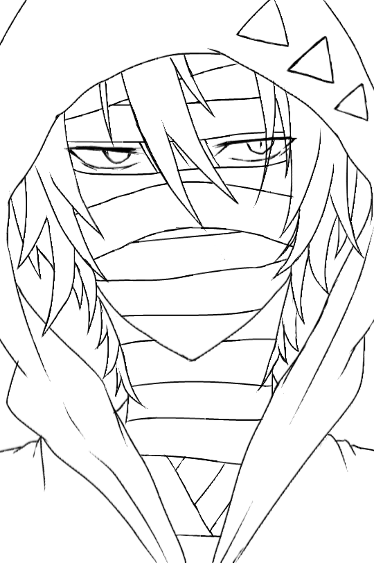 殺戮の天使 ザック 線画 Ibispaint