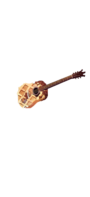 Guitar Girl's star pass waffle guitar