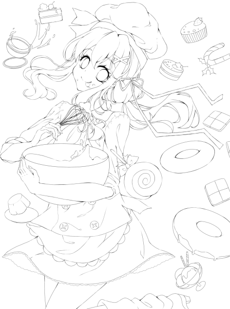 TEA☆TIME—線画