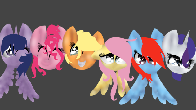 MLP mane six speedpaint 2